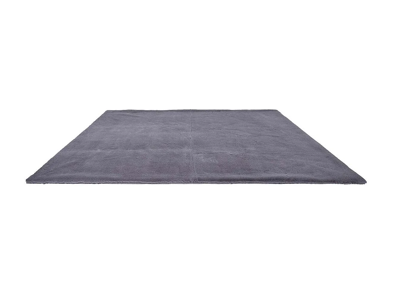 Tapis 120x170cm Imitation Fourrure Fine Gris Anthracite - SNUGLY