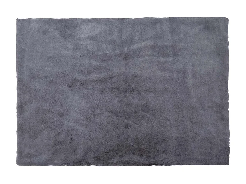 Tapis 120x170cm Imitation Fourrure Fine Gris Anthracite - SNUGLY