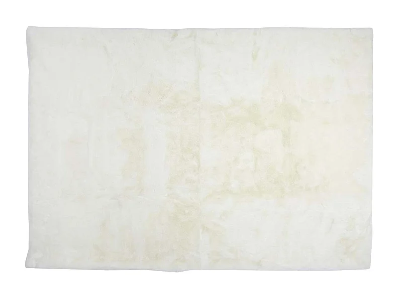 Tapis 120x170cm Imitation Fourrure Fine Blanc Crème - SNUGLY