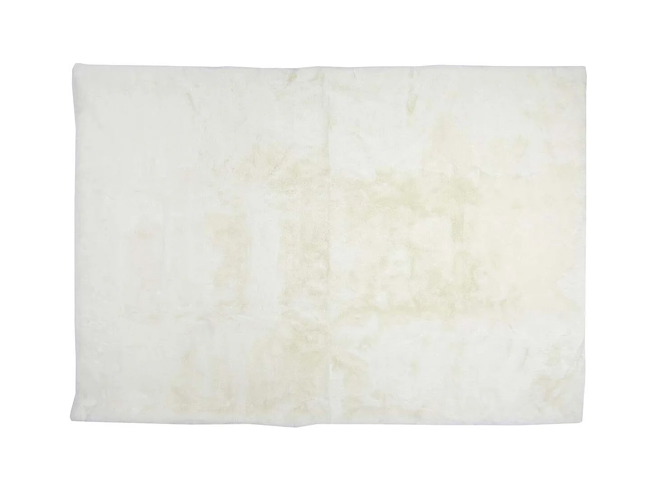 Tapis 120x170cm Imitation Fourrure Fine Blanc Crème - SNUGLY