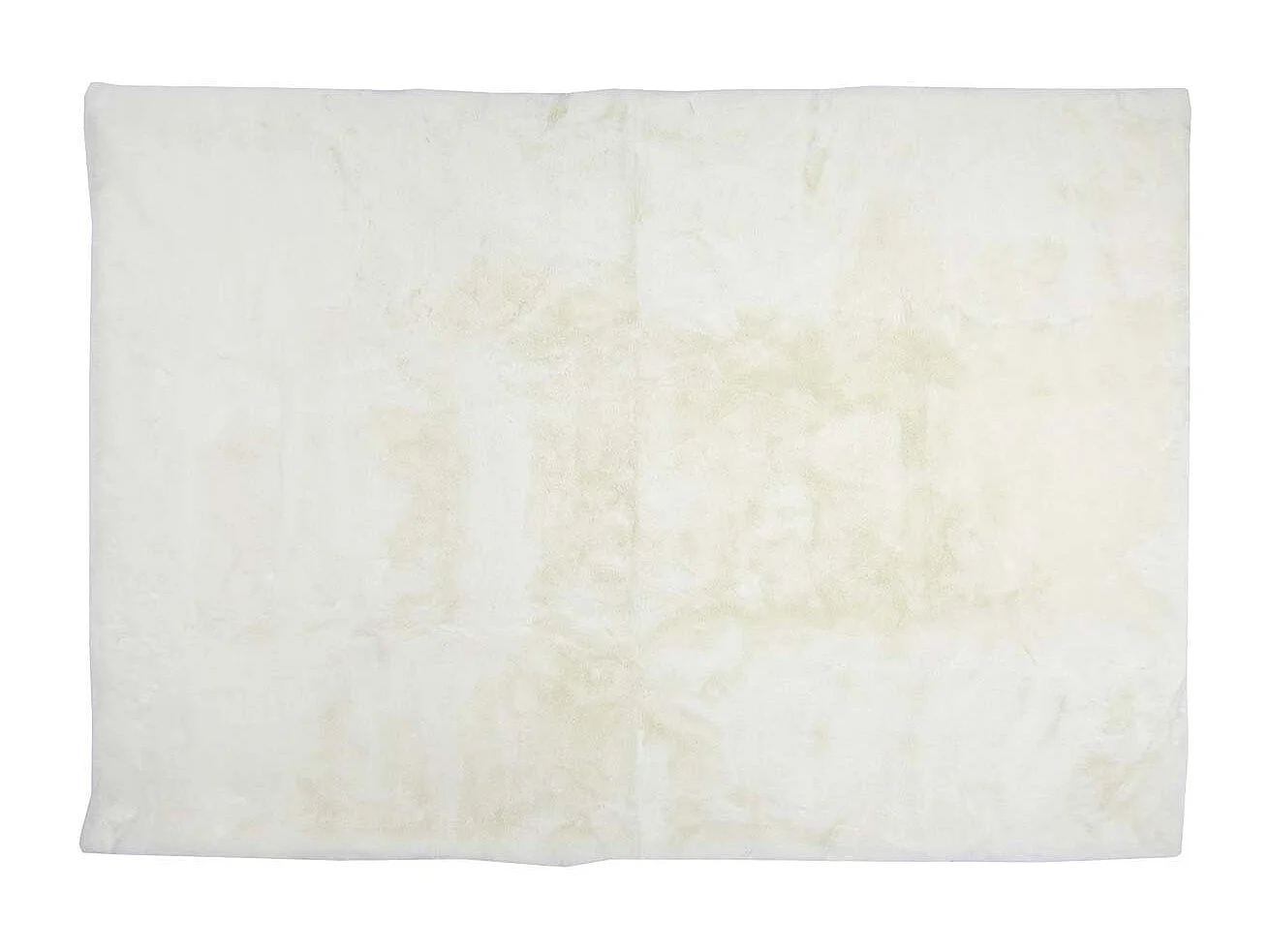 Tapis 120x170cm Imitation Fourrure Fine Blanc Crème - SNUGLY