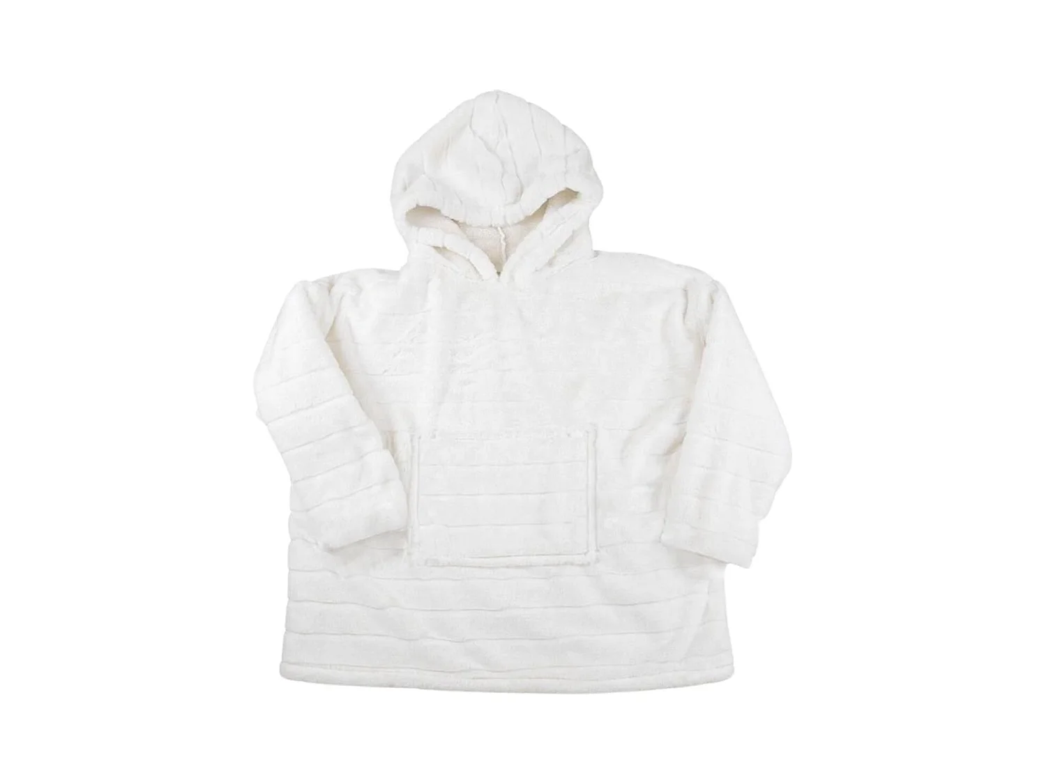 Sweat Plaid Blanc Ultra-Confort, Imitation Fourrure et Chaleur Cocooning