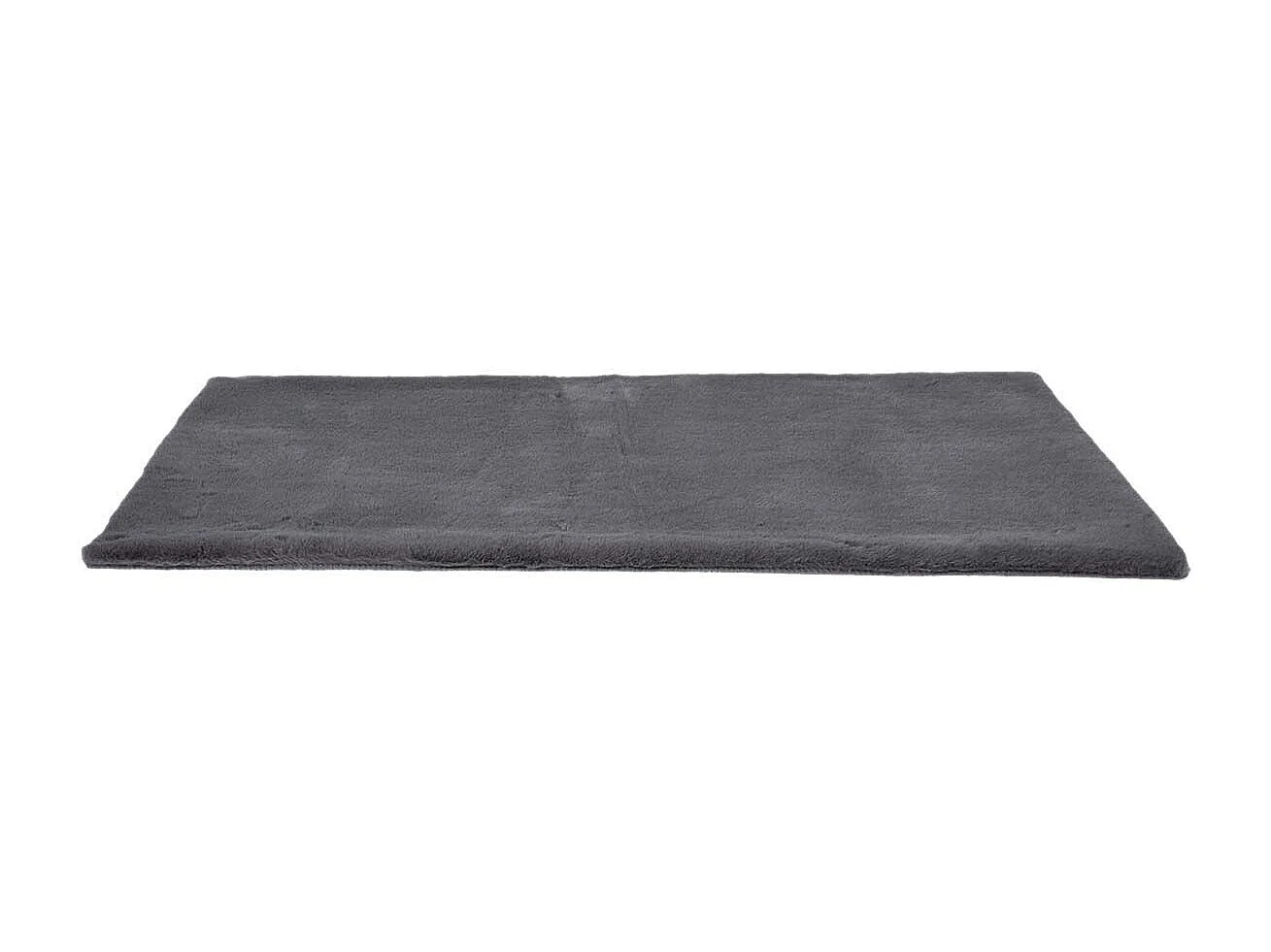 Tapis 60x110cm Imitation Fourrure Fine Gris Anthracite - SNUGLY