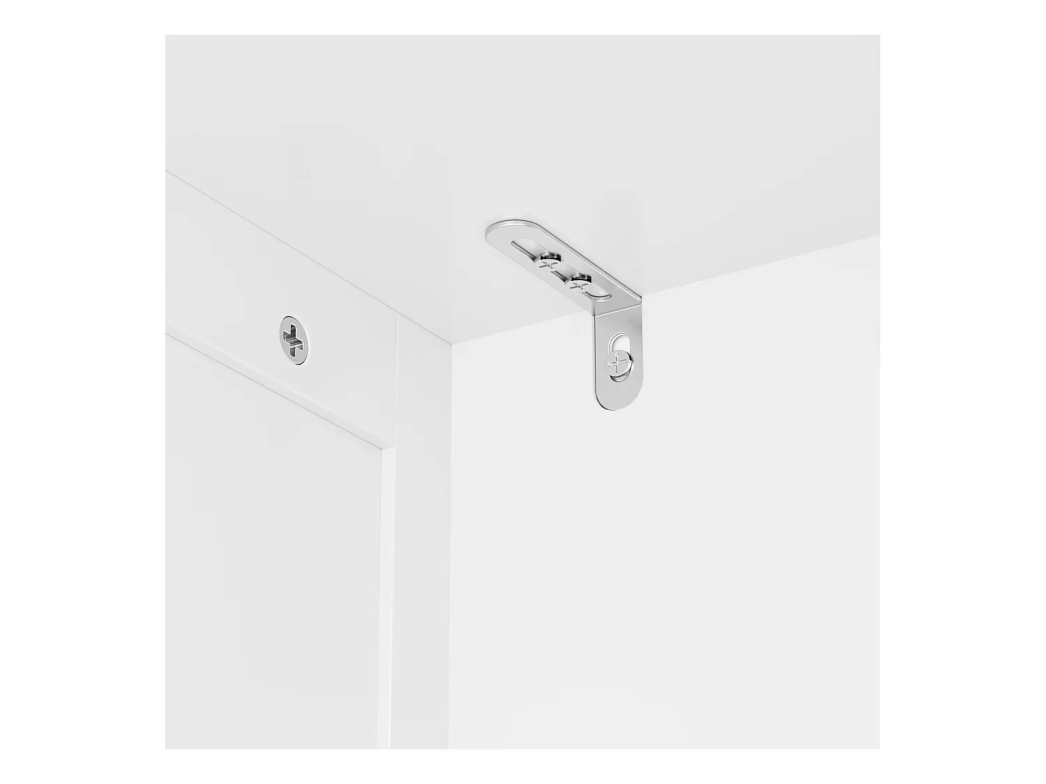 Bealife Buffet de Cuisine Armoire Haute 120 cm Meuble de Rangement 2 Portes 2 Tiroirs Étagère Reglable