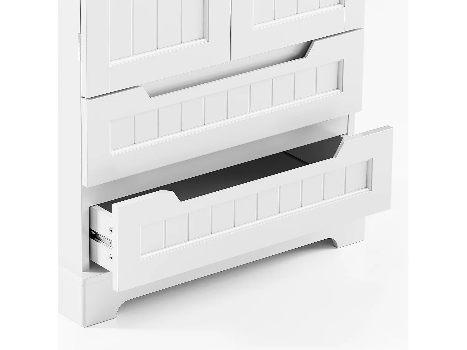 Buffet de cocina blanco con 2 cajones y 2 puertas