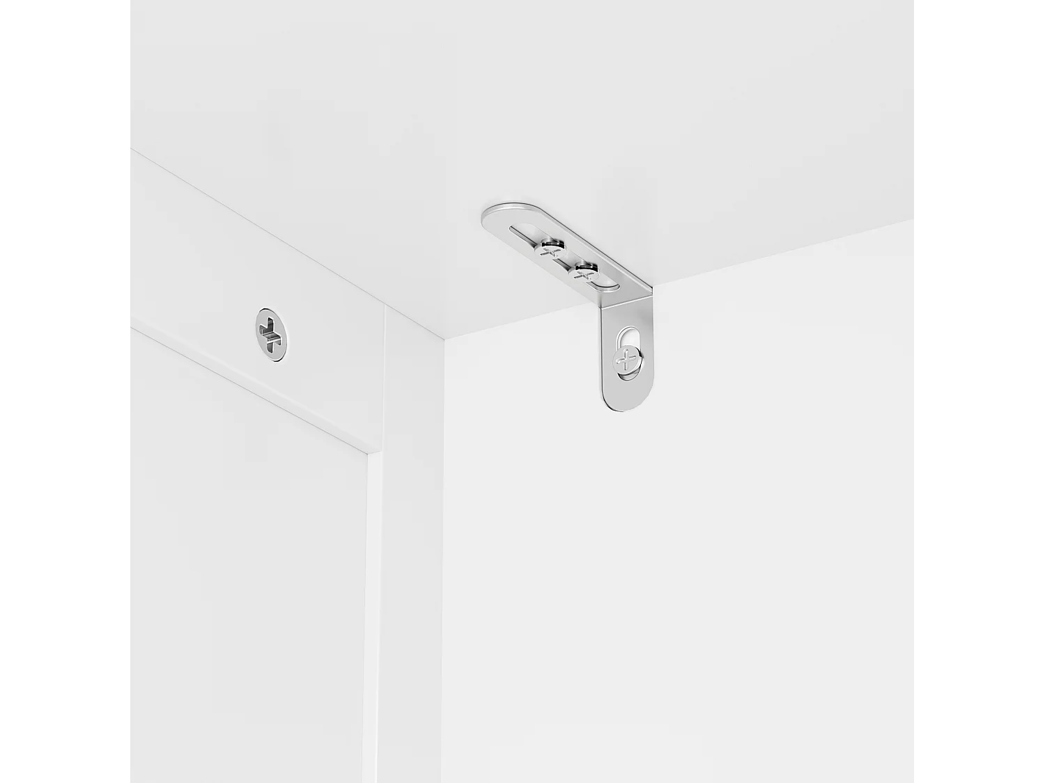 Buffet de cocina blanco con 2 cajones y 2 puertas