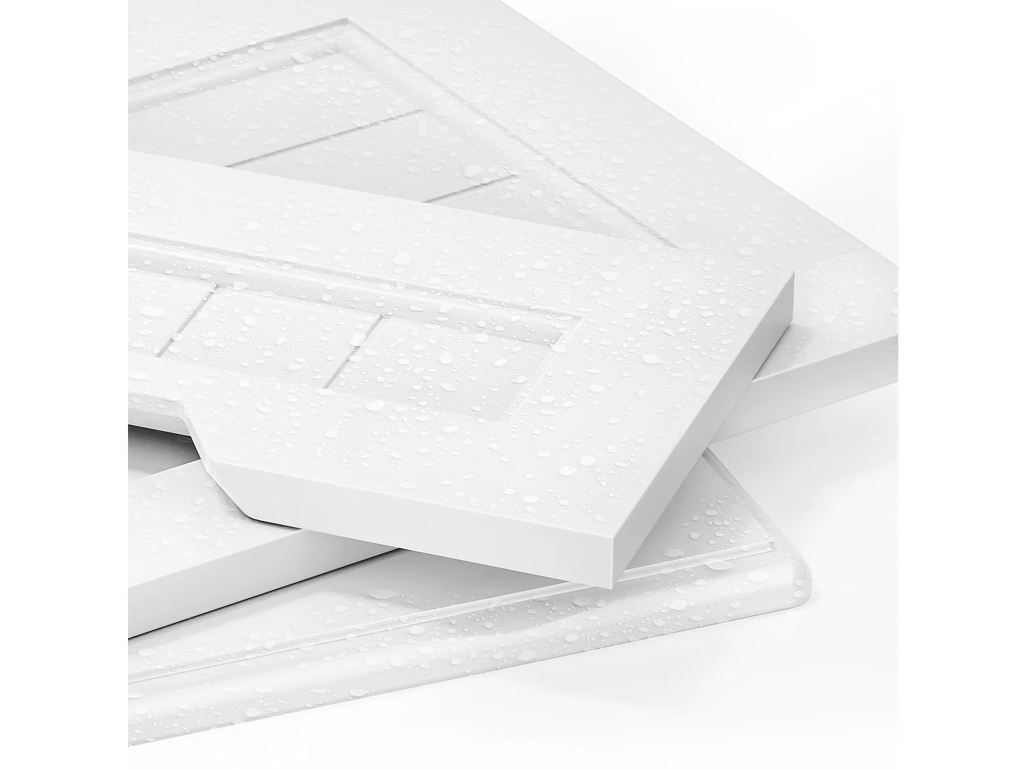 Buffet de cocina blanco con 2 cajones y 2 puertas