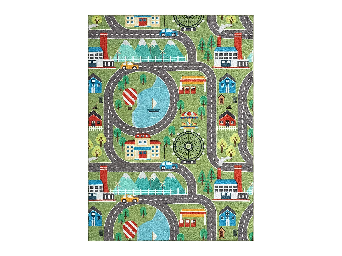 Tapis Happy Life Jeu - Vert - 160x220 cm