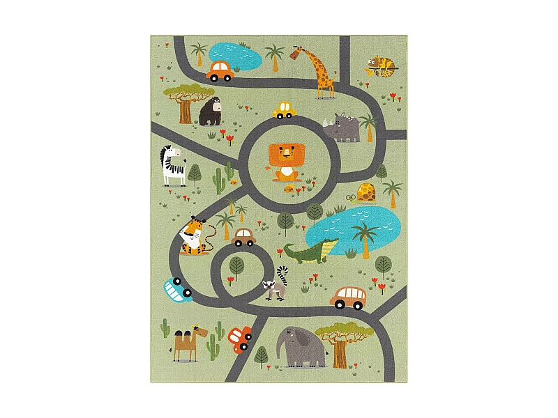 Teppich Happy Life Safari - Grün - 200x290 cm