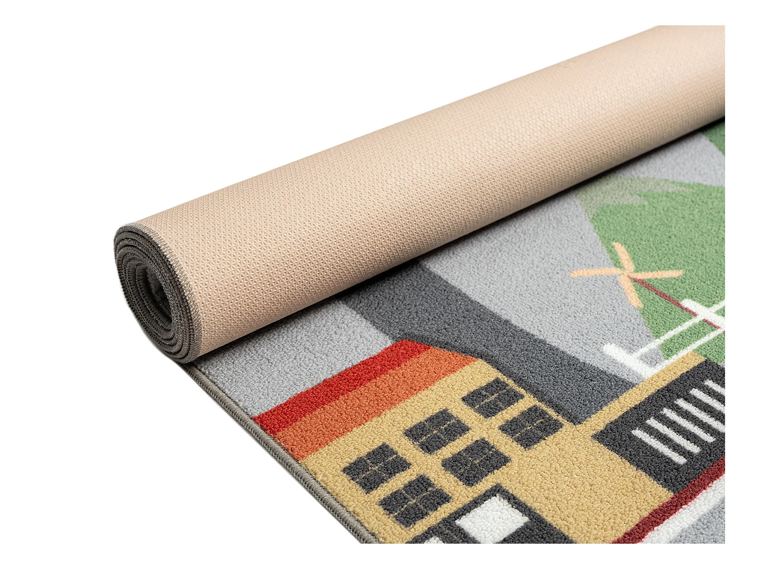 Tappeto Happy Life Gioco - Grigio - 140x200 cm