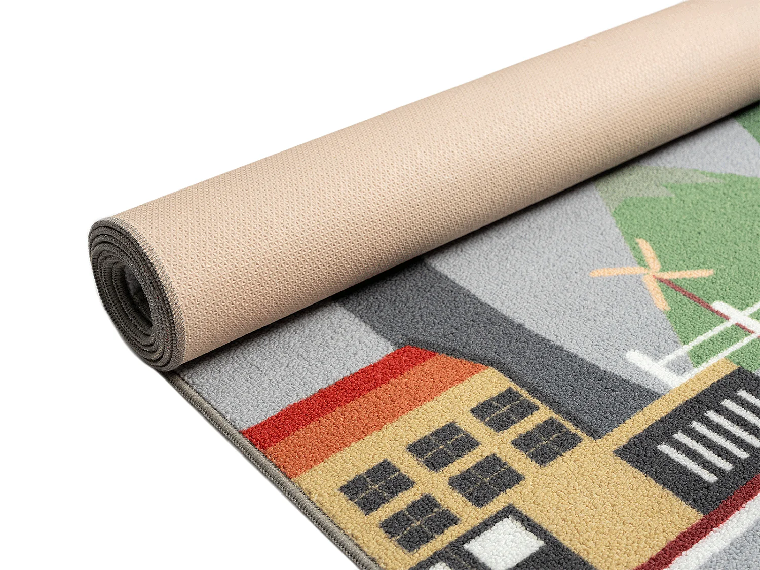 Tapis Happy Life Jeu - Gris - 140x200 cm