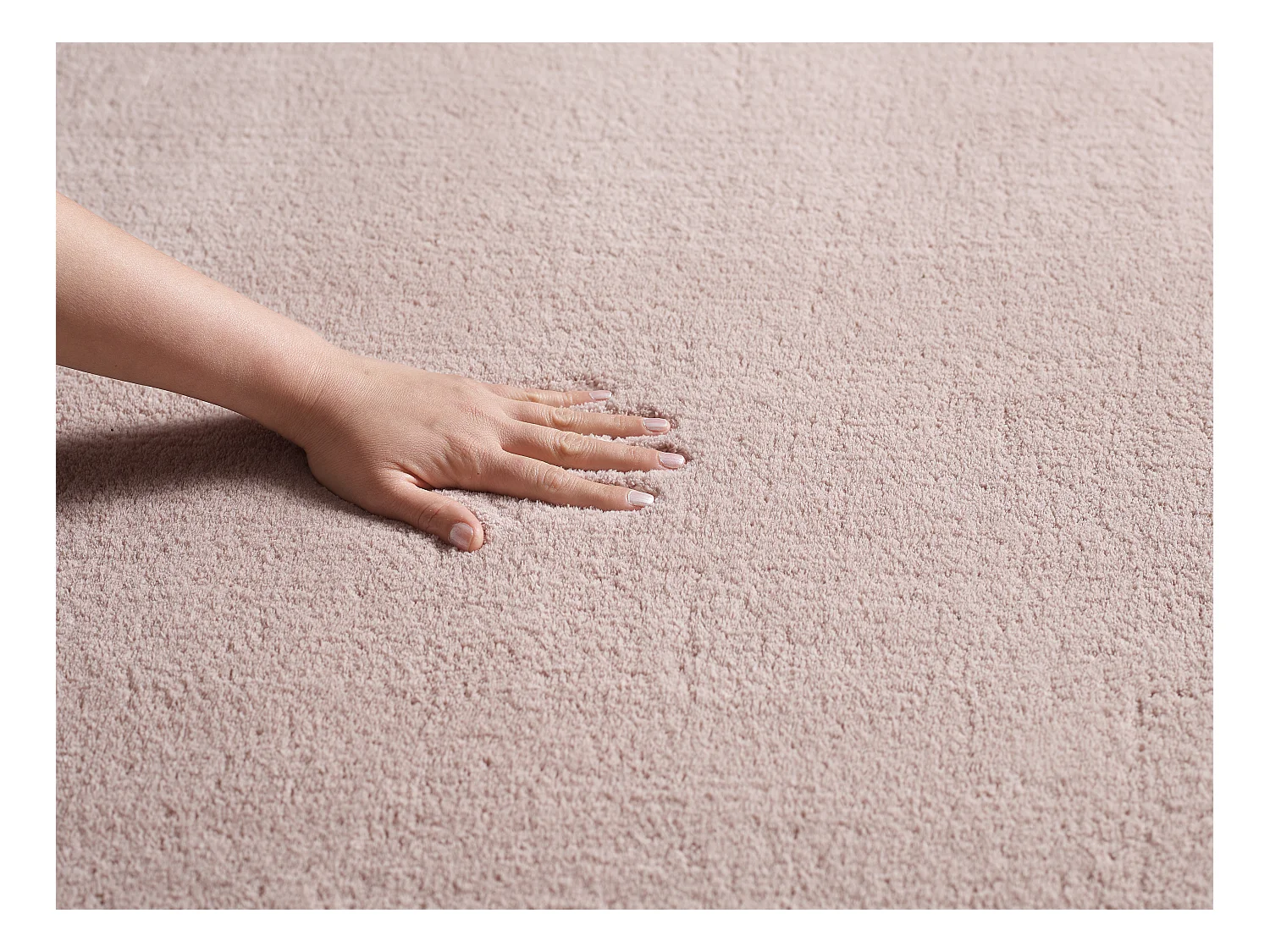 Tapis Relax lavable antidérapant - rose - 140 x 200 cm