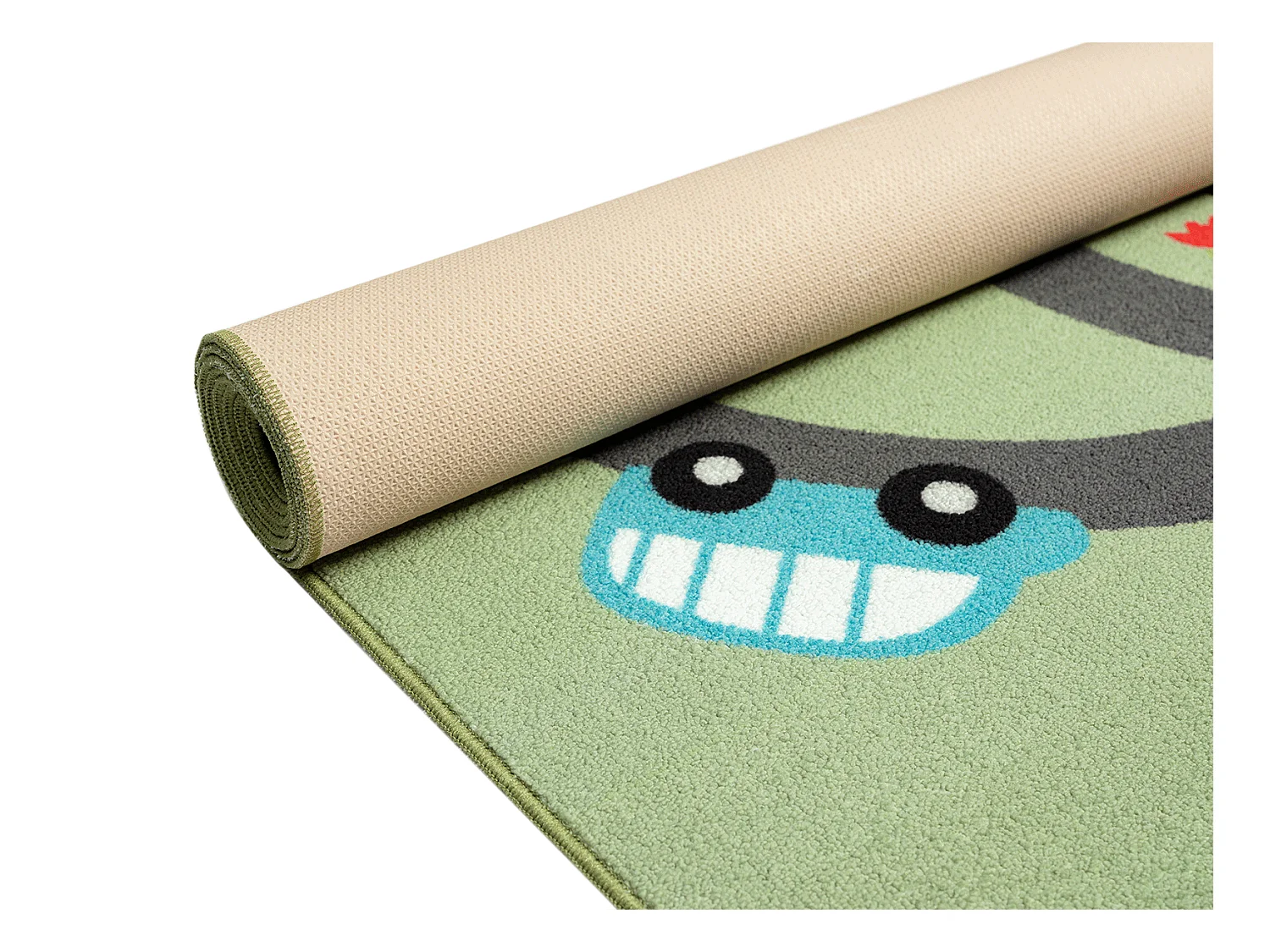 Tapis Happy Life Jeu Safari - Vert - 120x160 cm