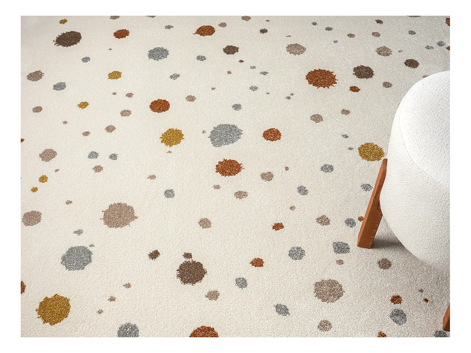 Tapis Beat Kids Moderne Bébé Fille Garçon - Crème - 80x150 cm