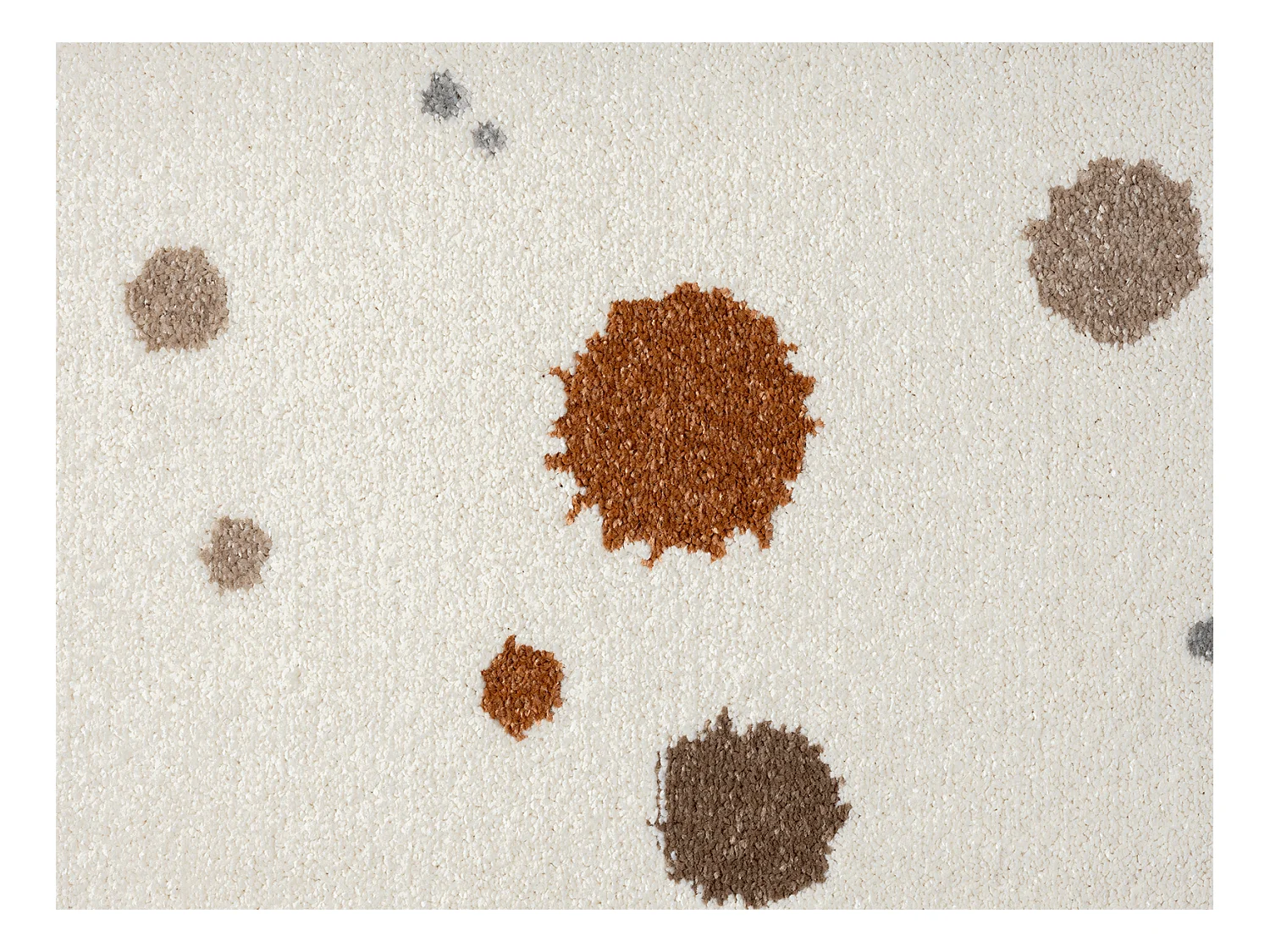 Tapis Beat Kids Moderne Bébé Fille Garçon - Crème - 160 cm Ronde