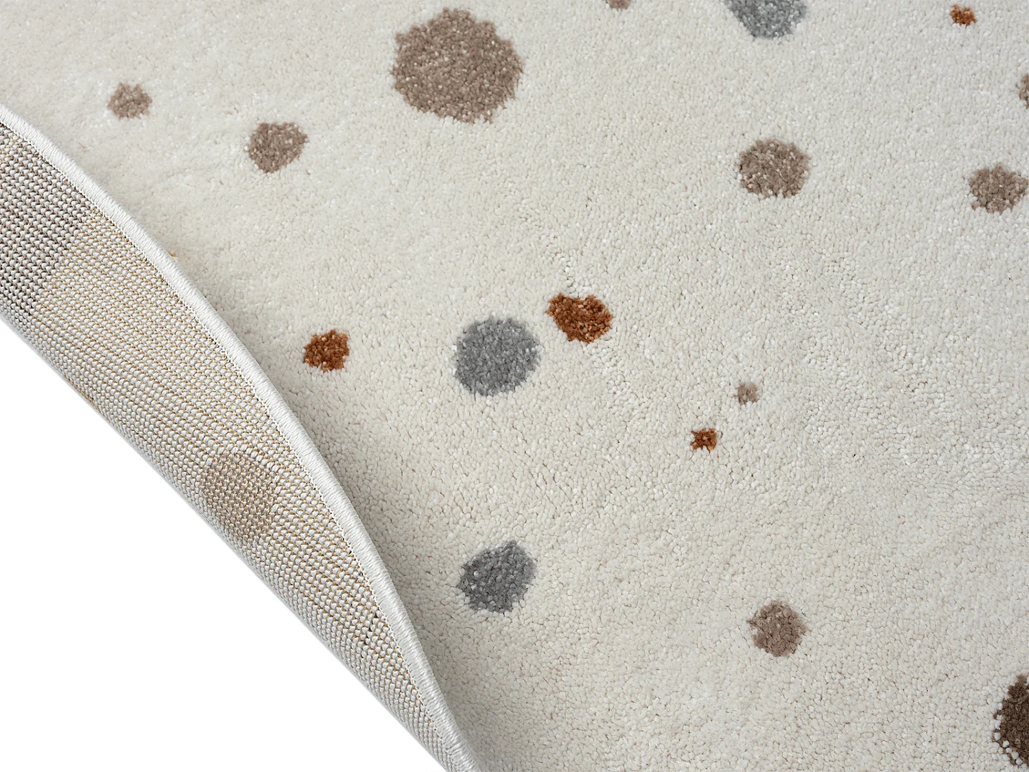 Tapis Beat Kids Moderne Bébé Fille Garçon - Crème - 160 cm Ronde