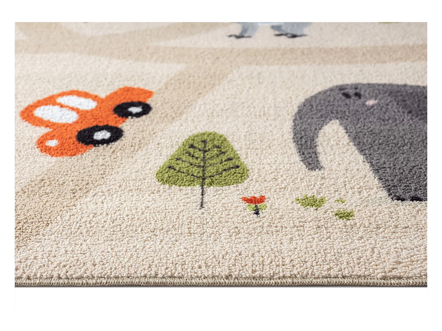 Tapis Happy Life Jeu Safari - Beige - 140x200 cm