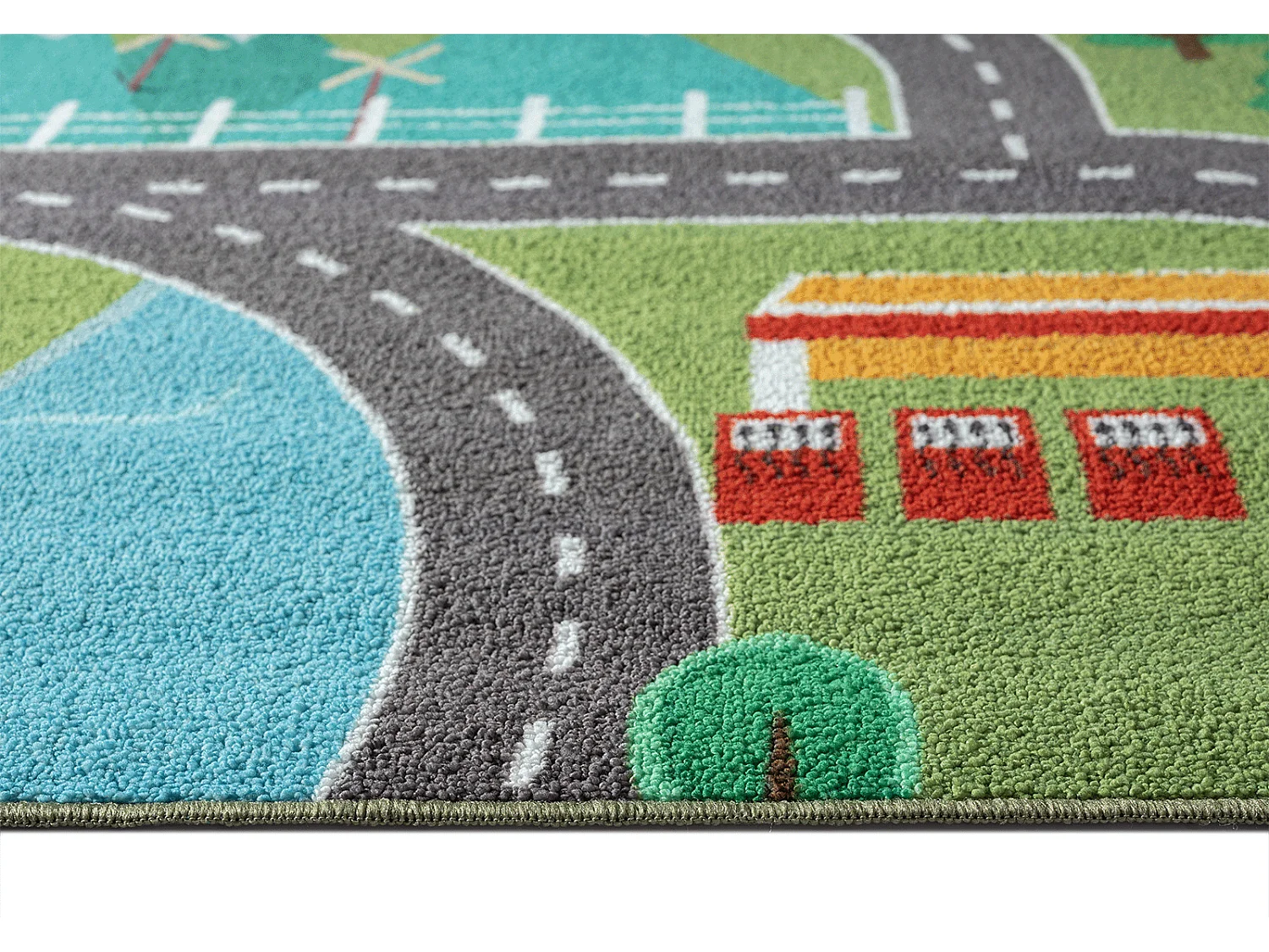 Tapis Happy Life Jeu - Vert - 80x150 cm
