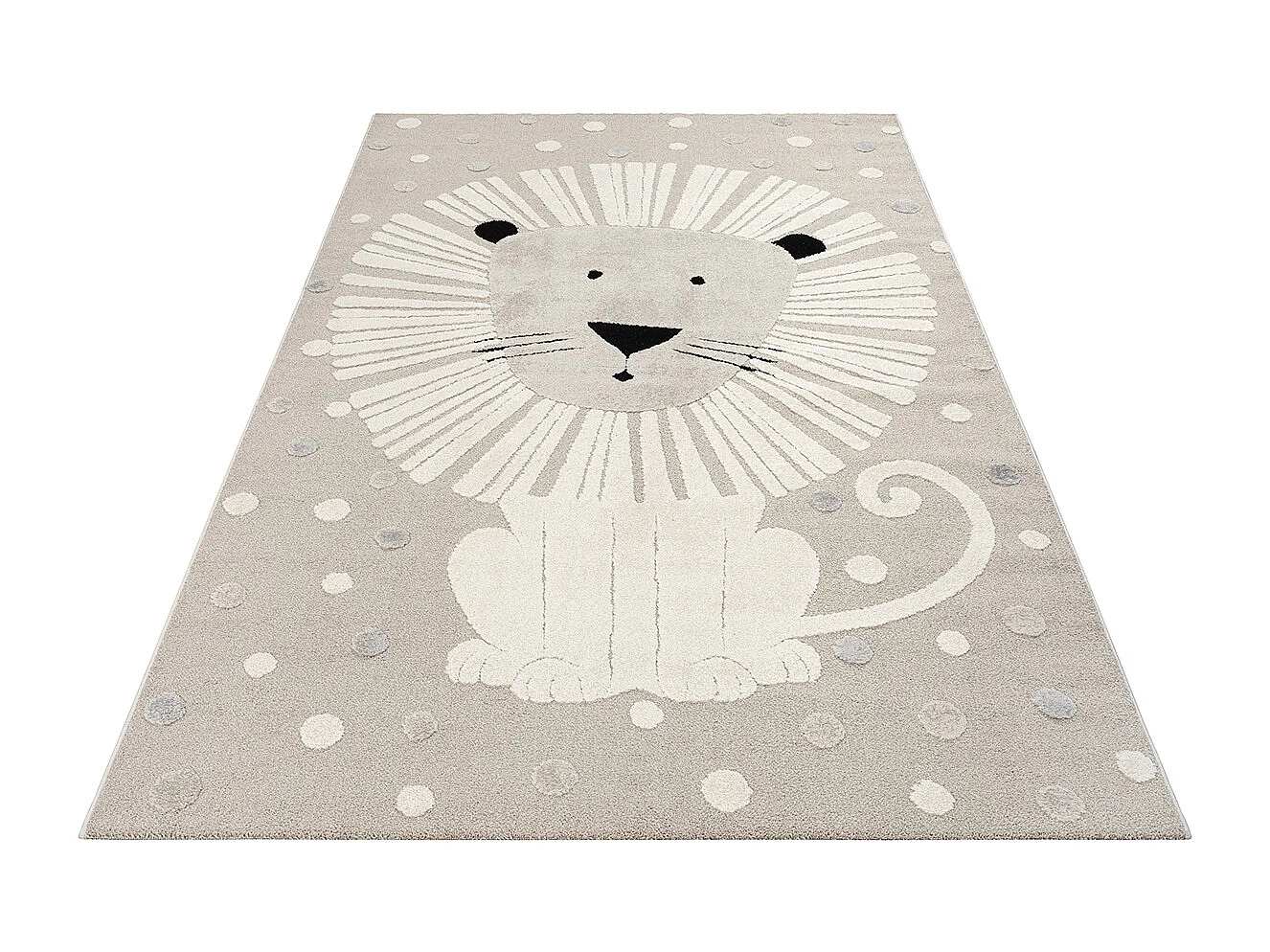 Tapis Jungle Kids Chambre Enfant 3d Résistant - Beige - 120x170 cm
