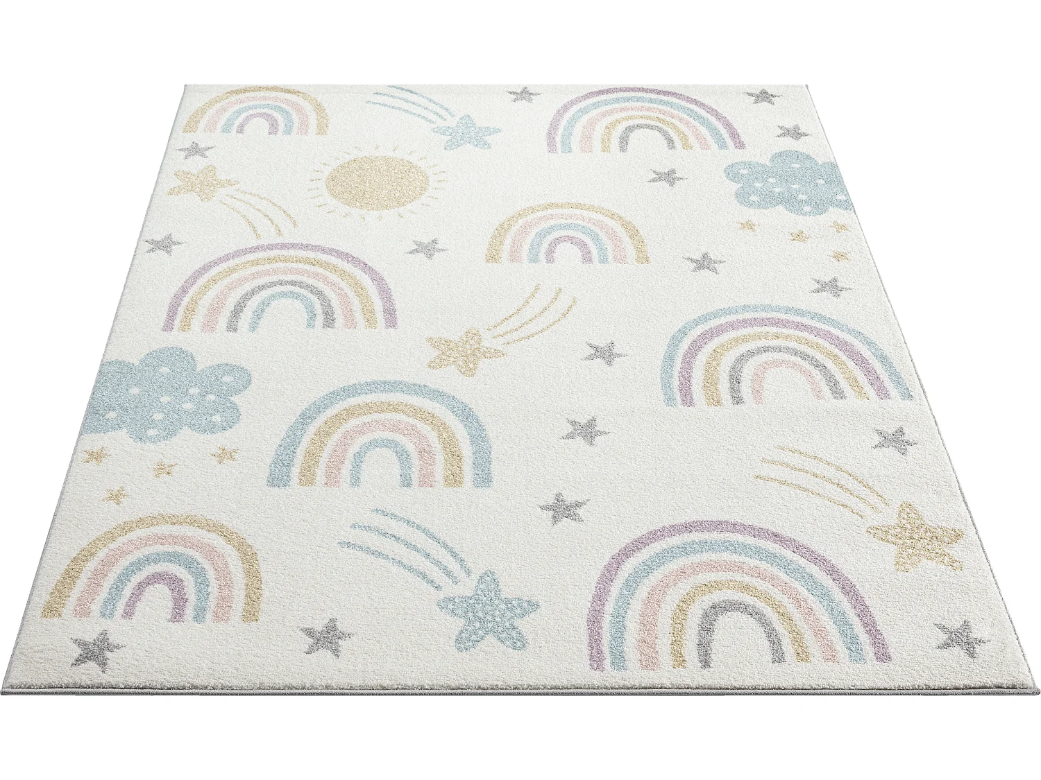 Tapis Beat Kids Moderne Et  Enfant - Crème - 120x170 cm