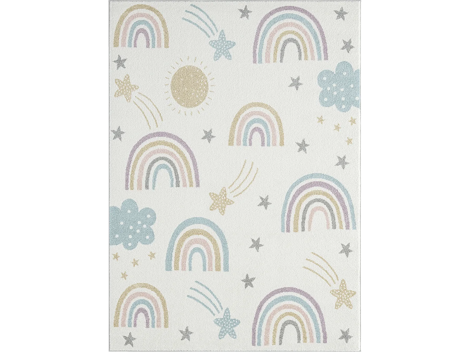 Tapis Beat Kids Moderne Et  Enfant - Crème - 120x170 cm
