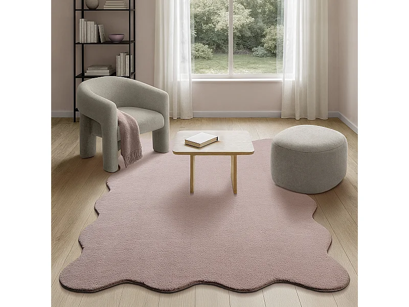 Teppich Relax Anti-Rutsch waschbar - Rosa - 160 x 220 cm