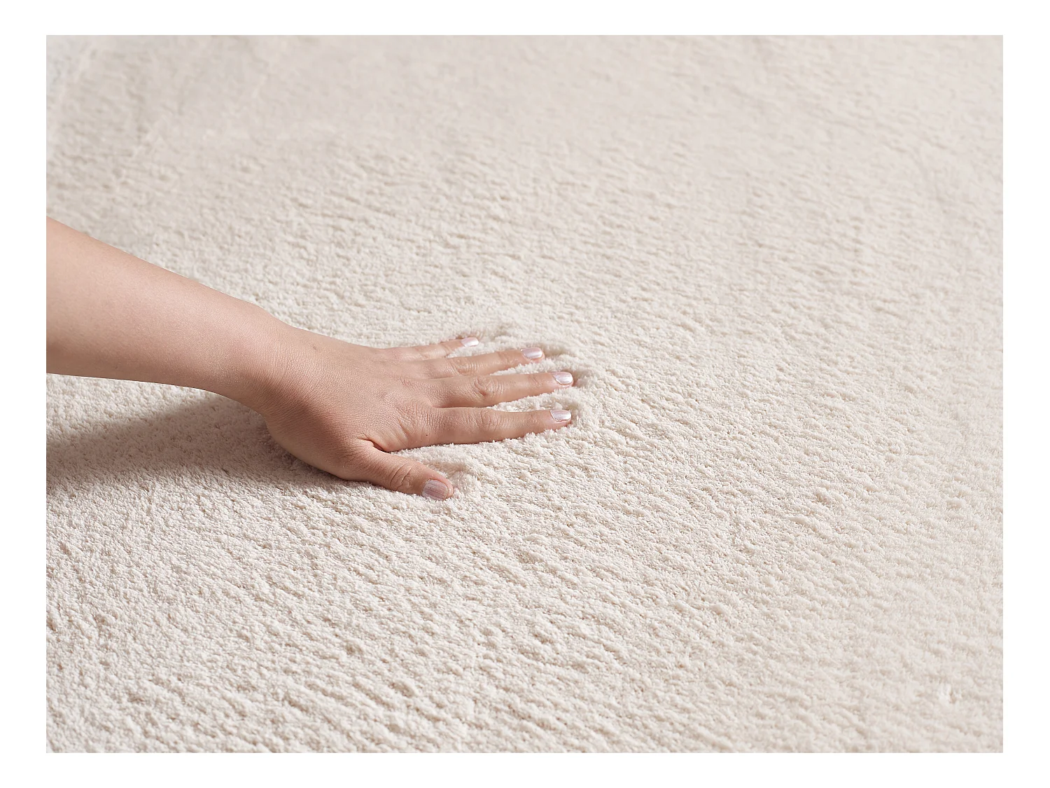 Tapis Relax lavable antidérapant - beige - 140 x 200 cm
