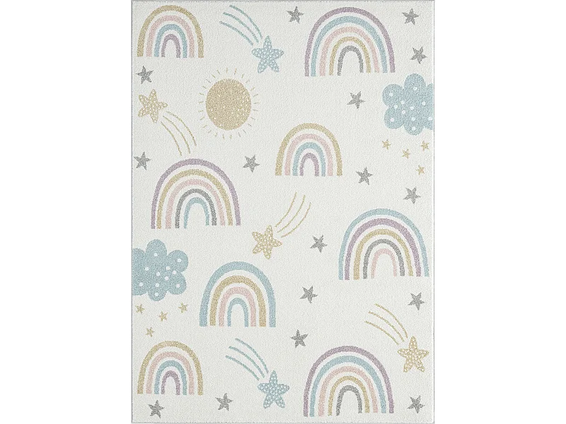 Tapis Beat Kids Moderne Et  Enfant - Crème - 200x280 cm