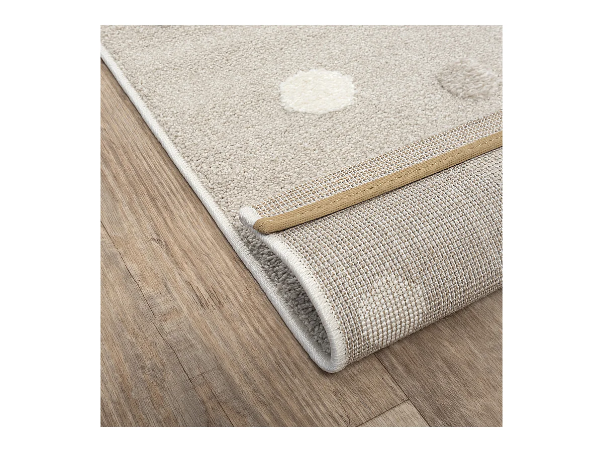 Tapis Jungle Kids Chambre Enfant 3d Résistant - Beige - 80x150 cm