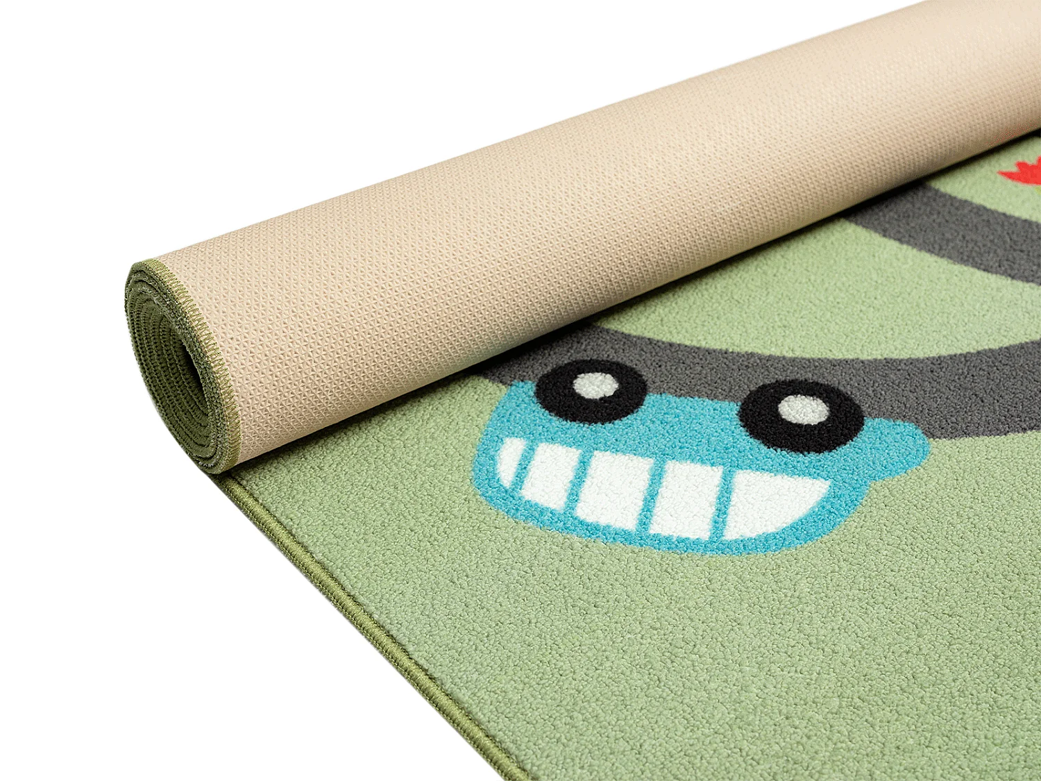 Tapis Happy Life Jeu Safari - Vert - 80x150 cm