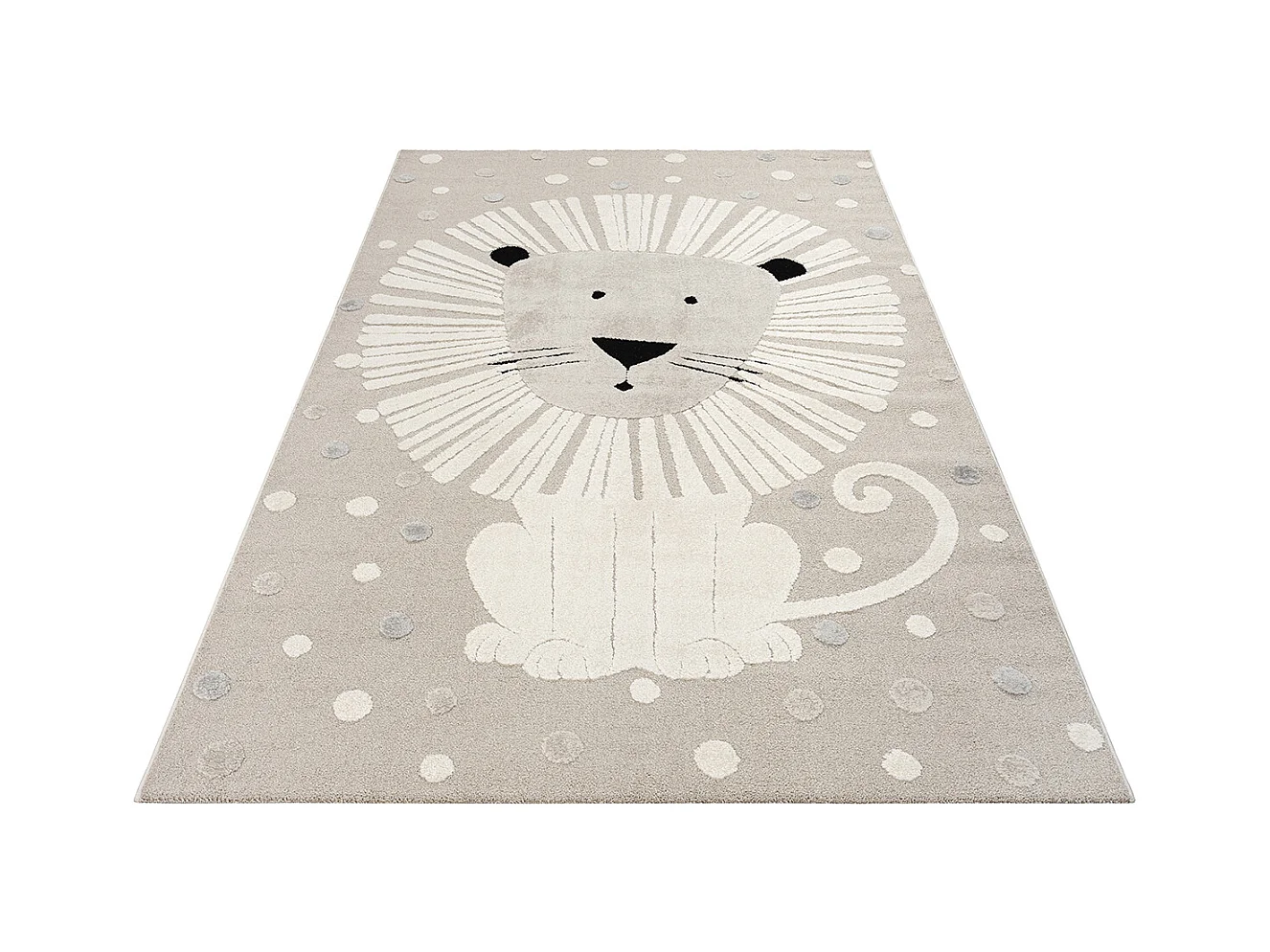 Tapis Jungle Kids Chambre Enfant 3d Résistant - Beige - 160x230 cm