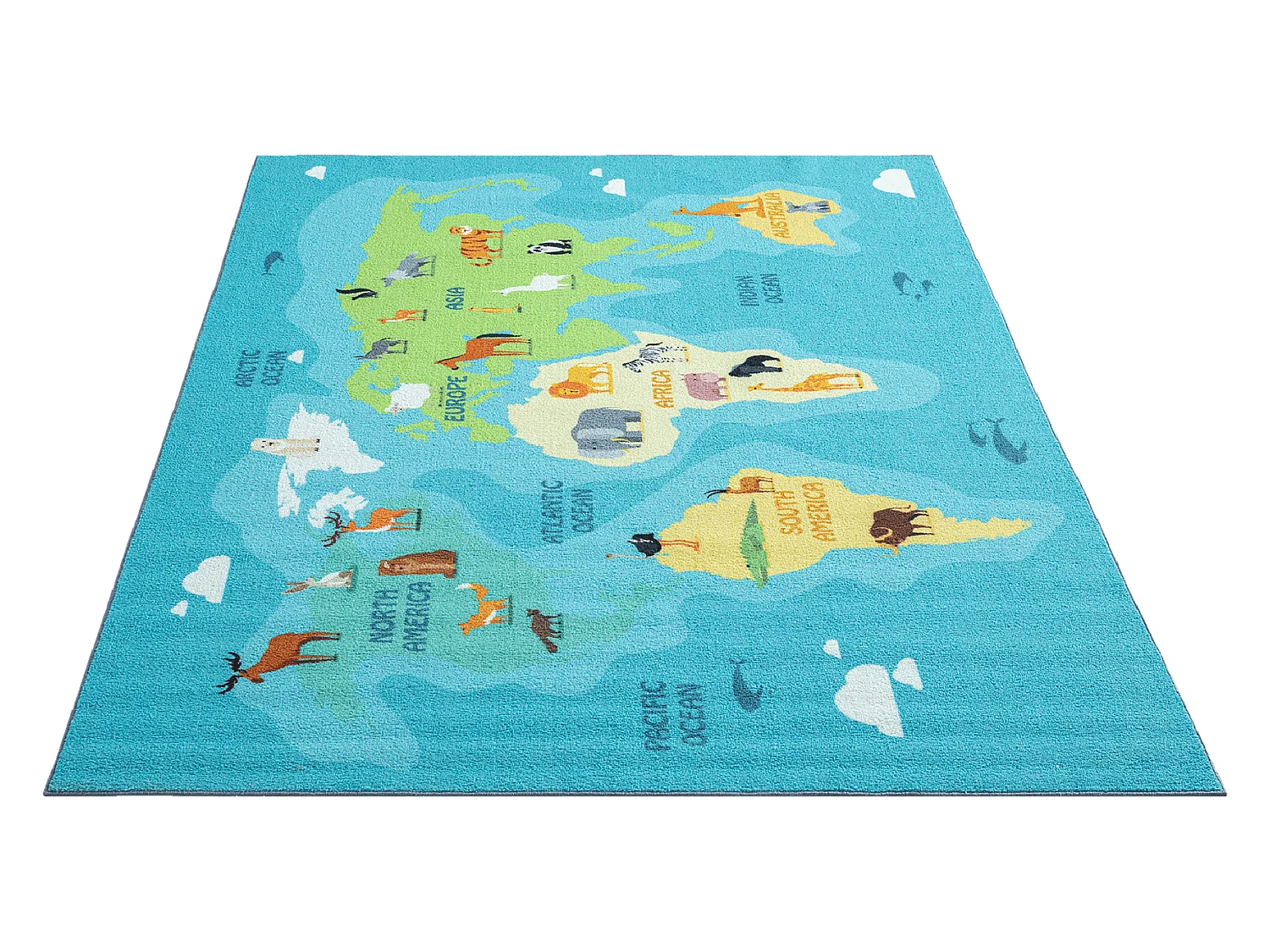 Tapis Happy Life D'apprentissage - Bleu - 160x220 cm