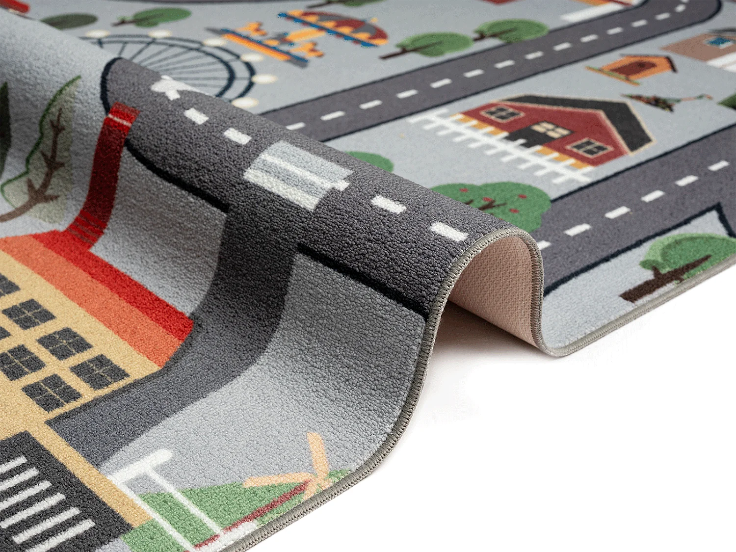 Tapis Happy Life Jeu - Gris - 100x200 cm