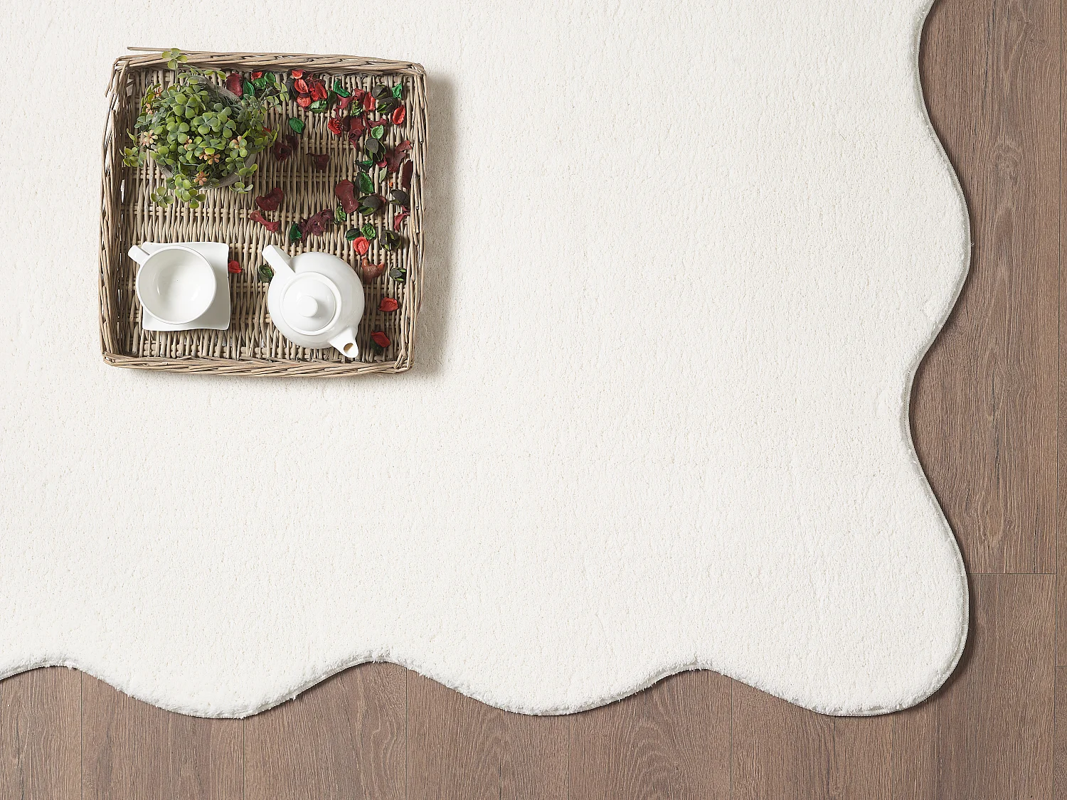 Tapijt Relax wasbaar antislip - crème - 160 x 220 cm