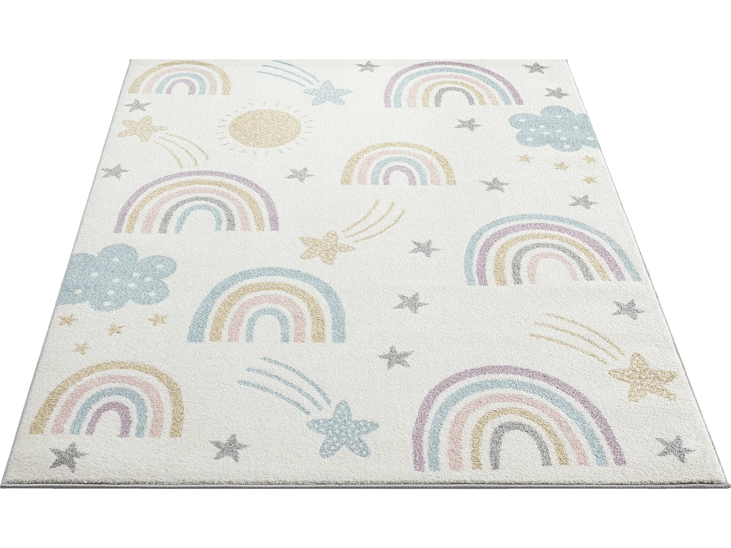 Tapis Beat Kids Moderne Et  Enfant - Crème - 80x150 cm