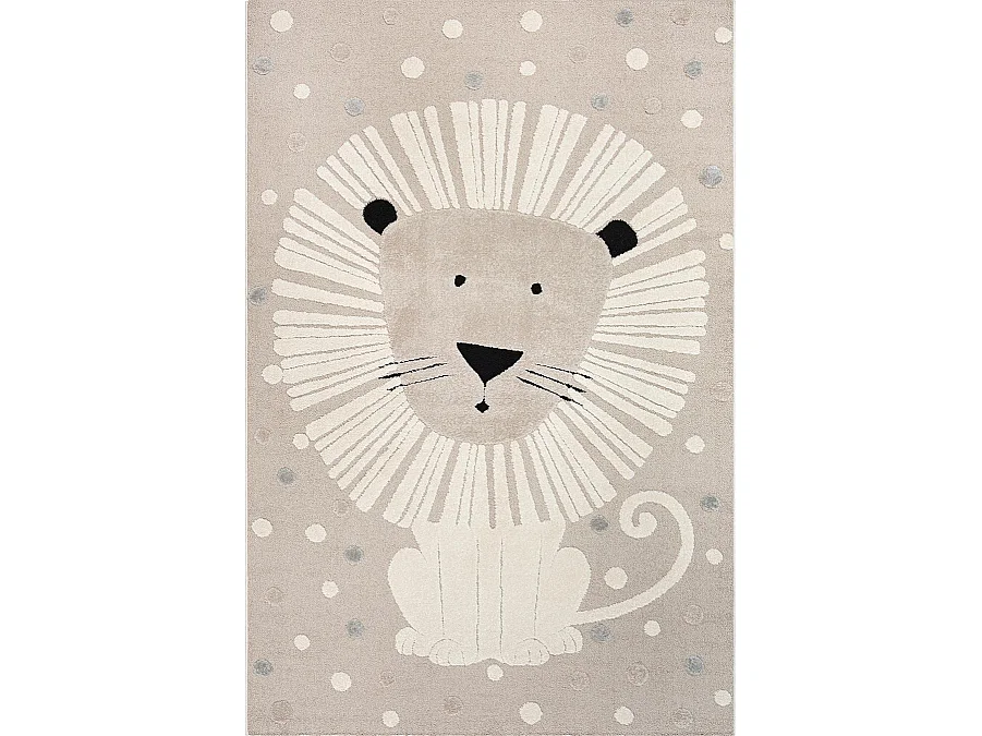 Tapis Jungle Kids Chambre Enfant 3d Résistant - Beige - 200x290 cm