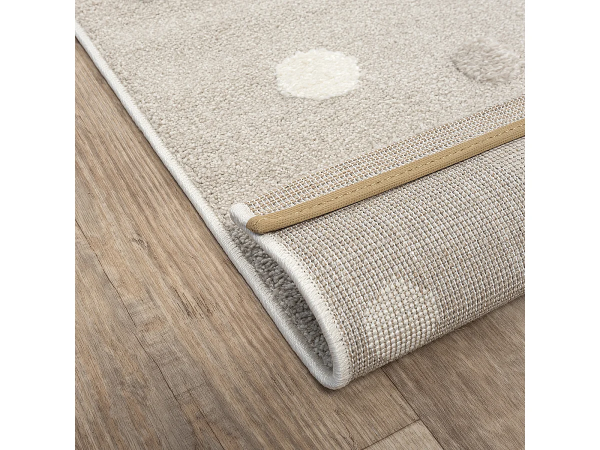 Tapis Jungle Kids Chambre Enfant 3d Résistant - Beige - 200x290 cm