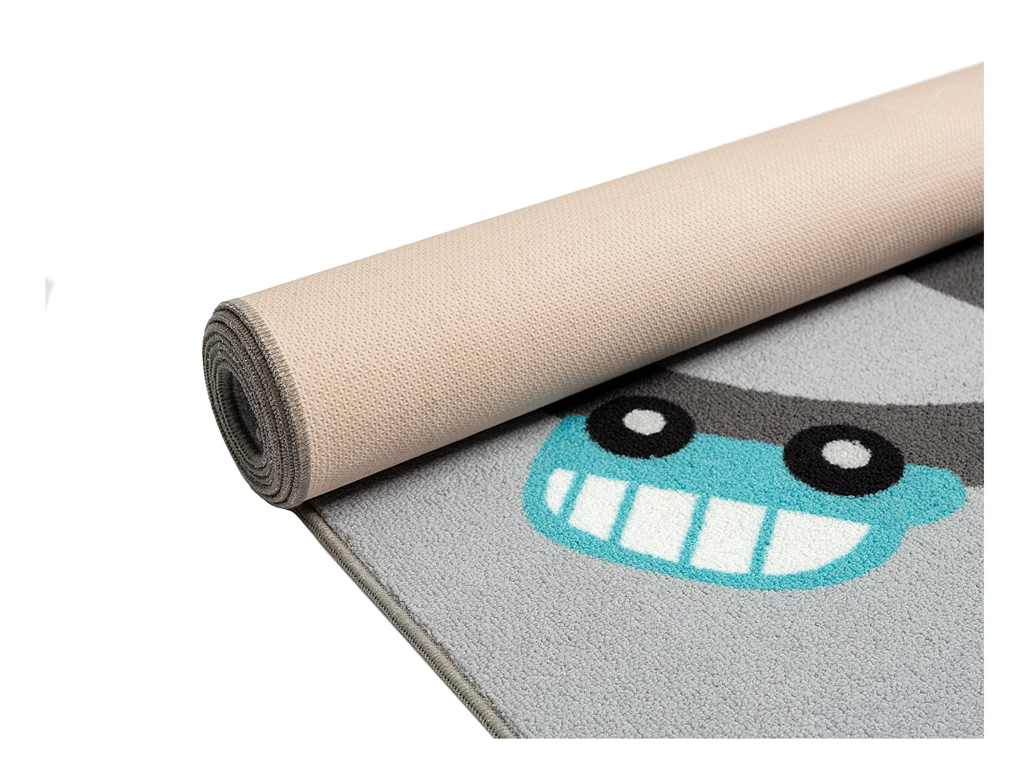 Tapis Happy Life Jeu Safari - Gris - 140x200 cm