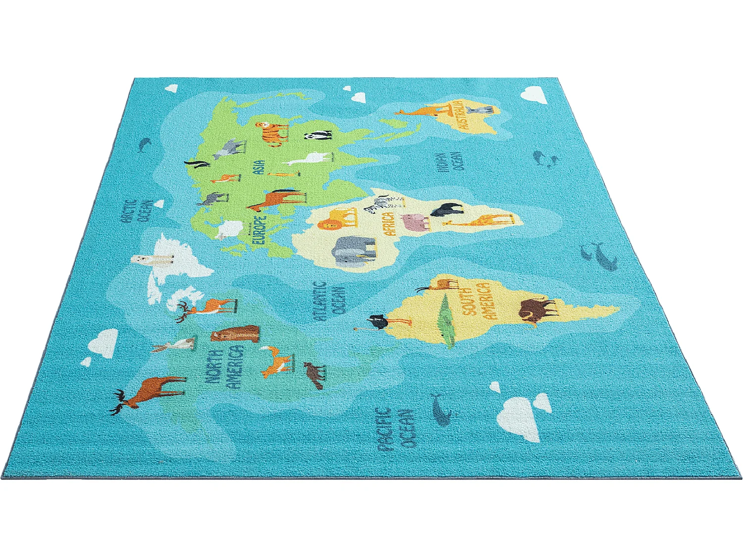 Tapis Happy Life D'apprentissage - Bleu - 140x200 cm