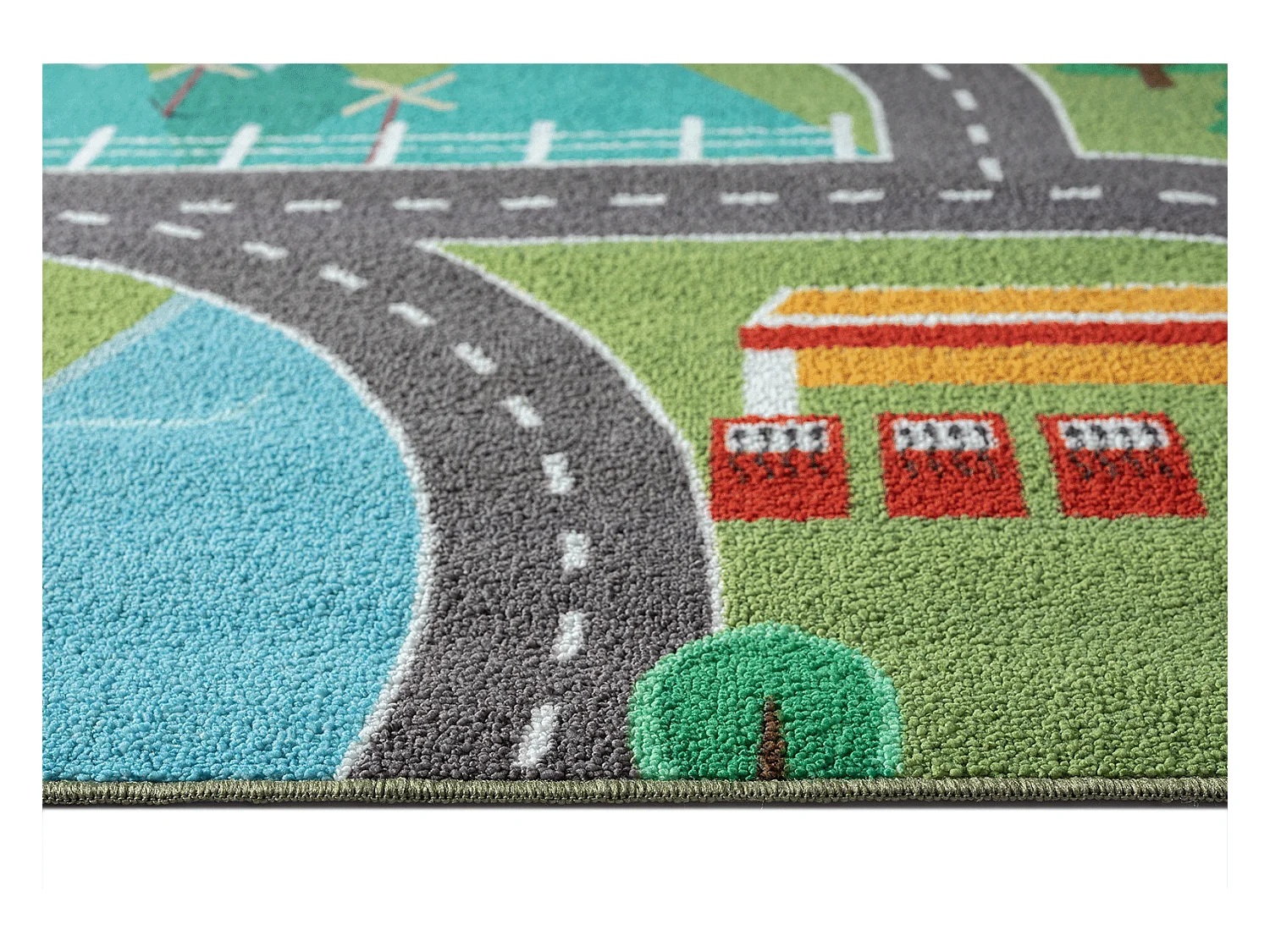 Tapis Happy Life Jeu - Vert - 140x200 cm