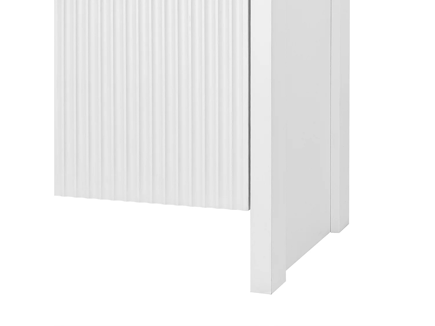 Aparador blanco - Aparador de 4 puertas con estantes ajustables - para sala de estar y comedor