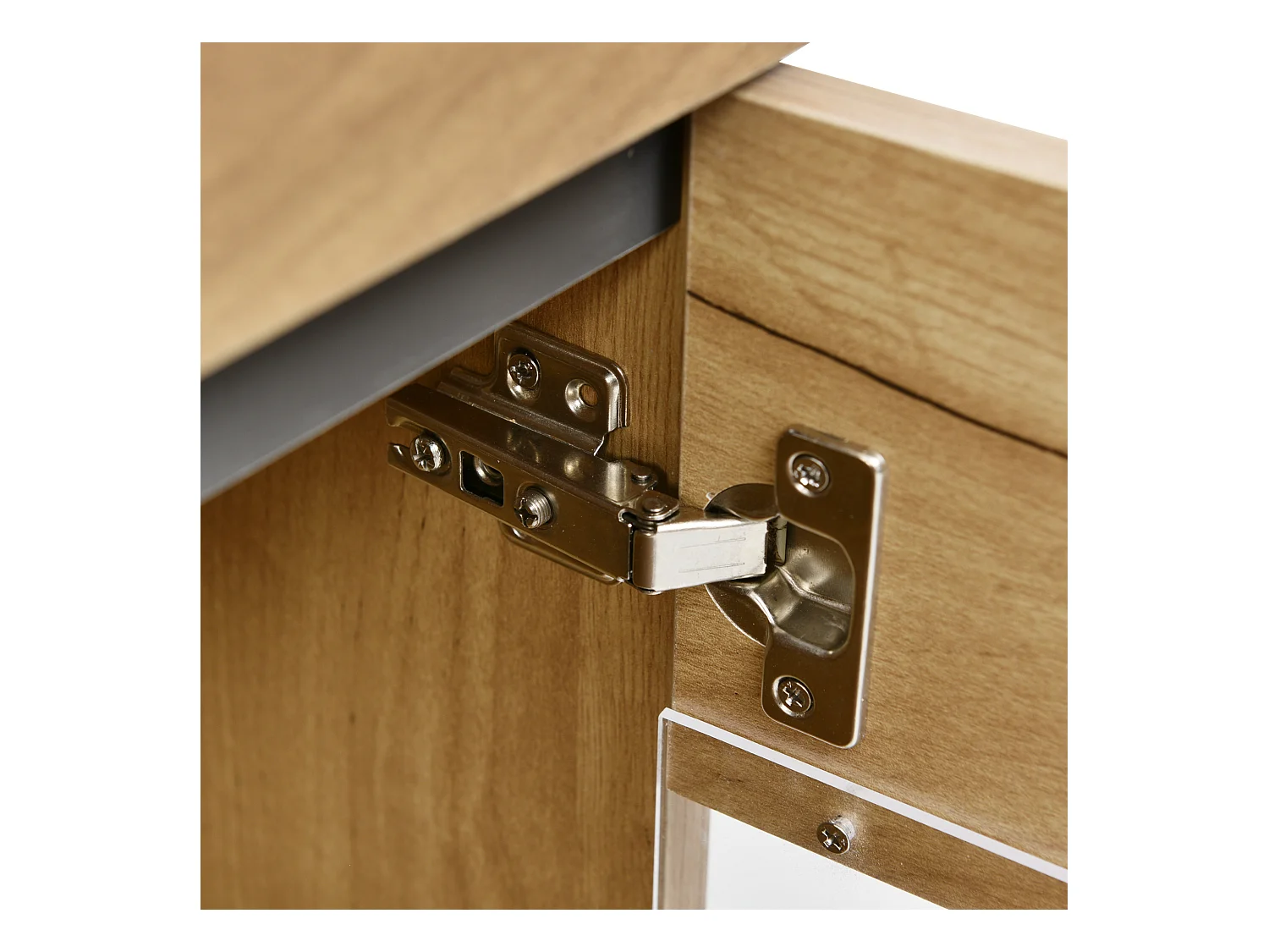 Buffet avec éclairage LED - Buffet avec 3 portes et 3 tiroirs - pour salon et salle à manger