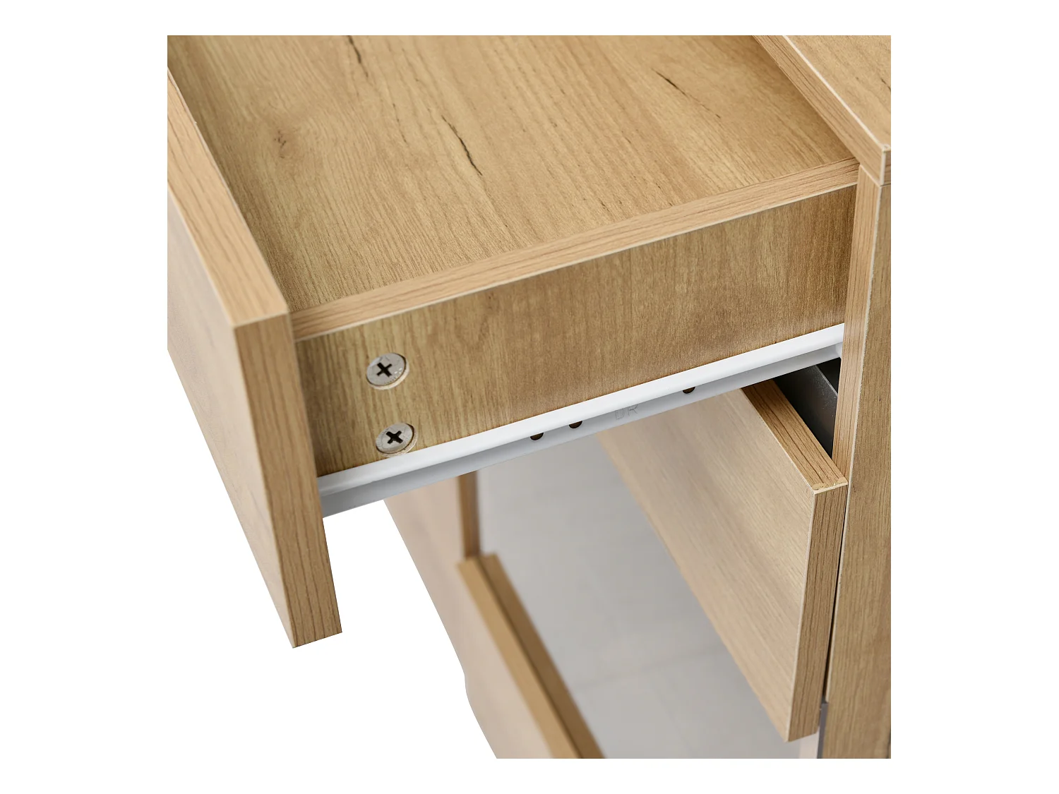 Buffet avec éclairage LED - Buffet avec 3 portes et 3 tiroirs - pour salon et salle à manger