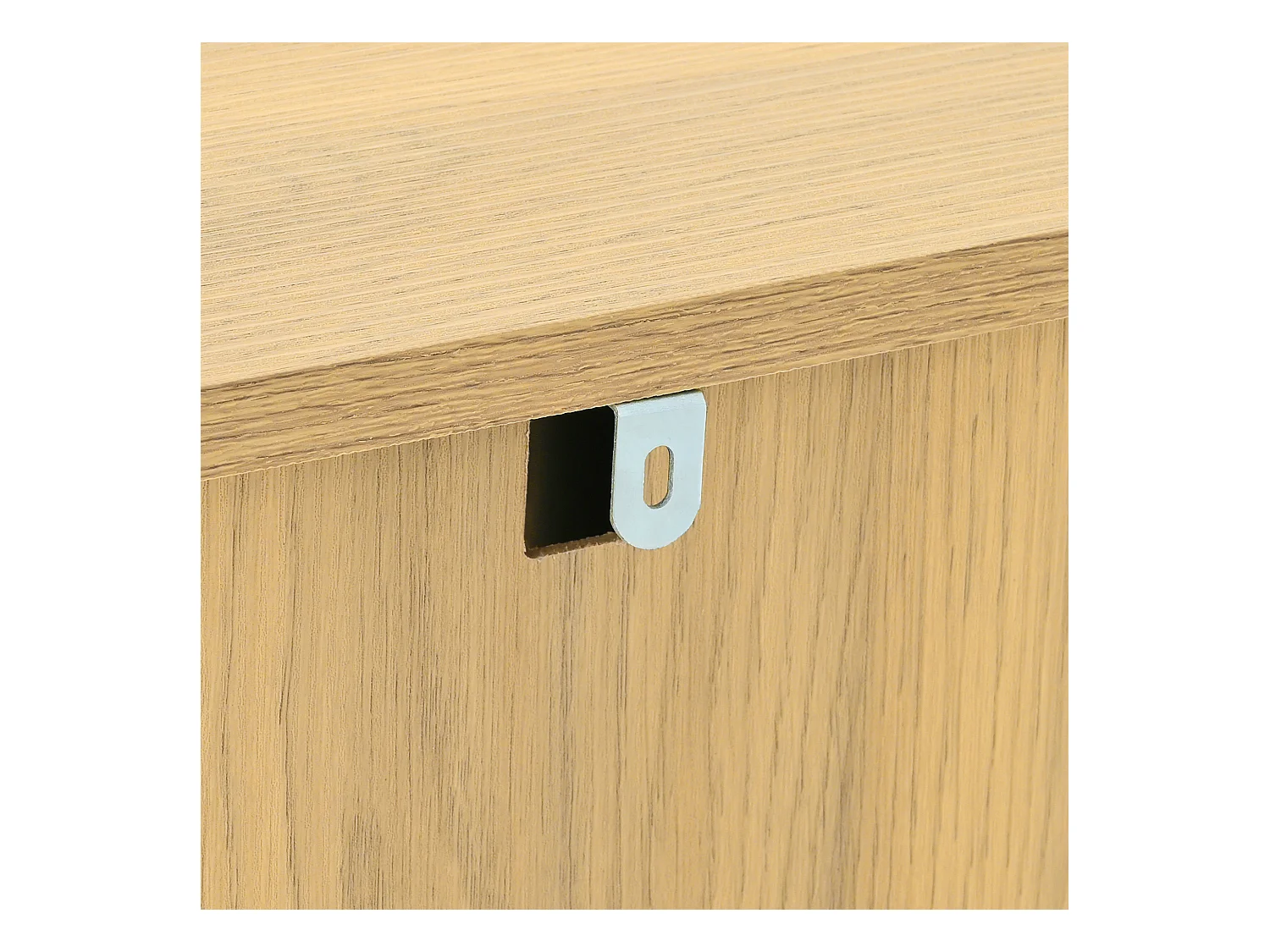 Buffet 2 portes - Buffet 3 tiroirs avec pieds en métal - bois