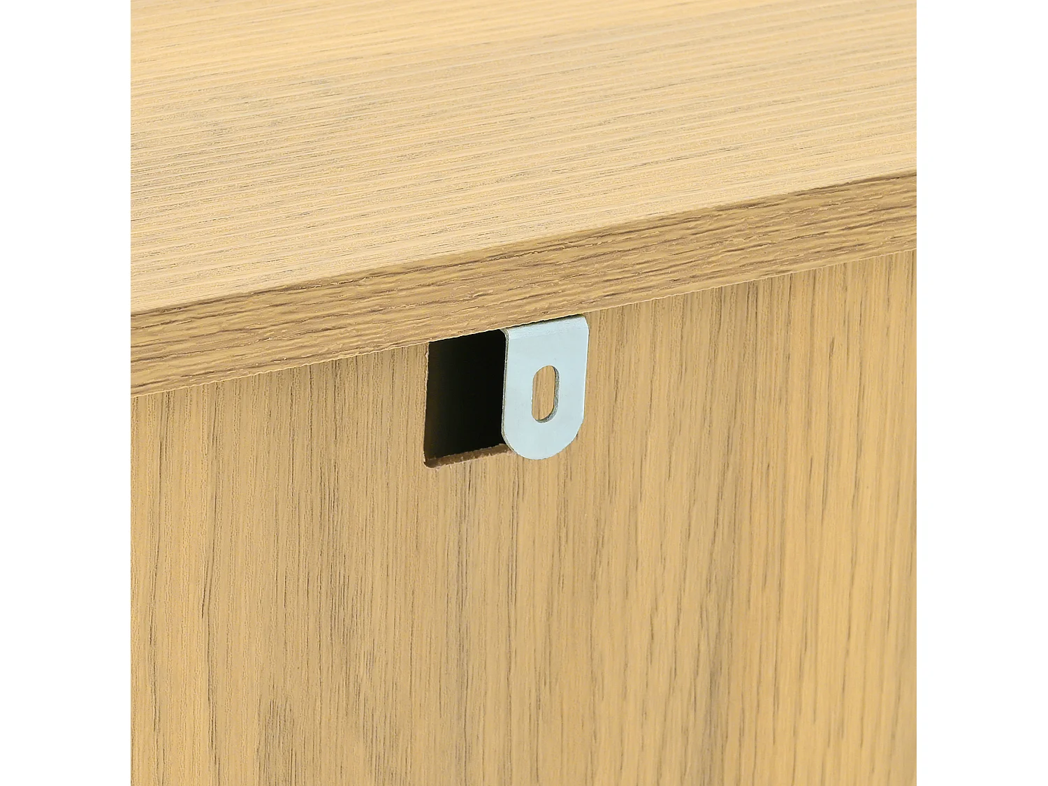 Buffet 2 portes - Buffet 3 tiroirs avec pieds en métal - bois