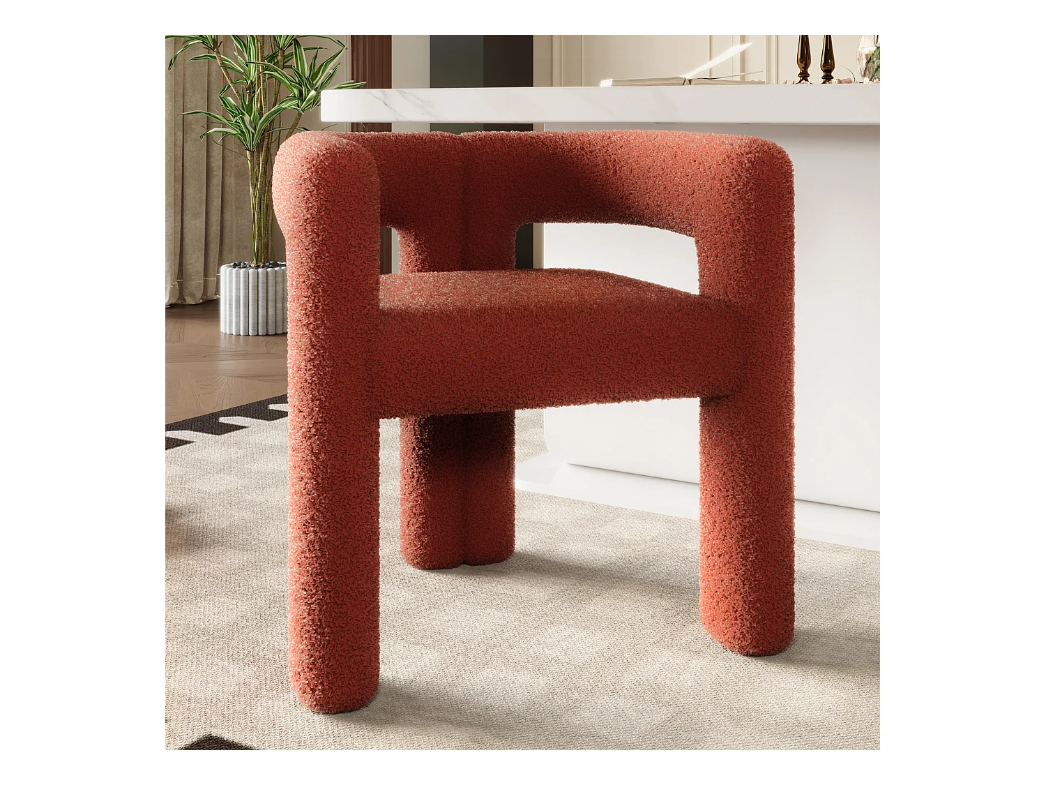 Fauteuil moderne - avec accoudoirs - peluche ours en peluche marron - pour salon et chambre