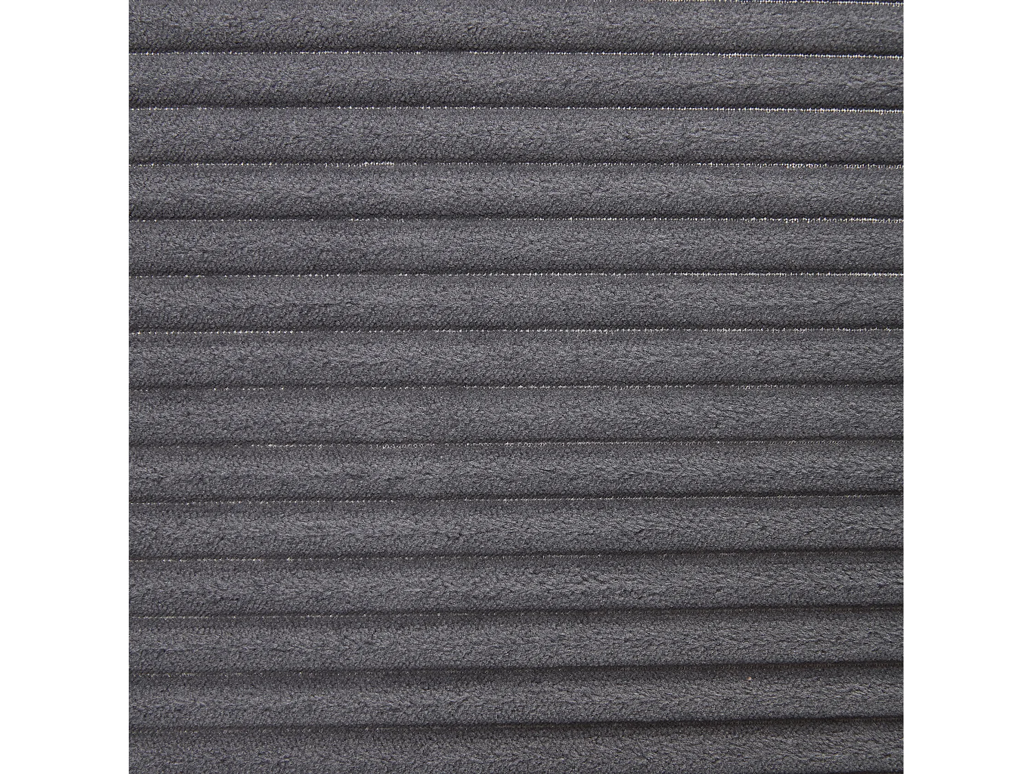 Samt-Ecksofa - Ecksofa mit LED-Beleuchtung und 4 Kissen - USB-Anschluss und Armlehnen - grau