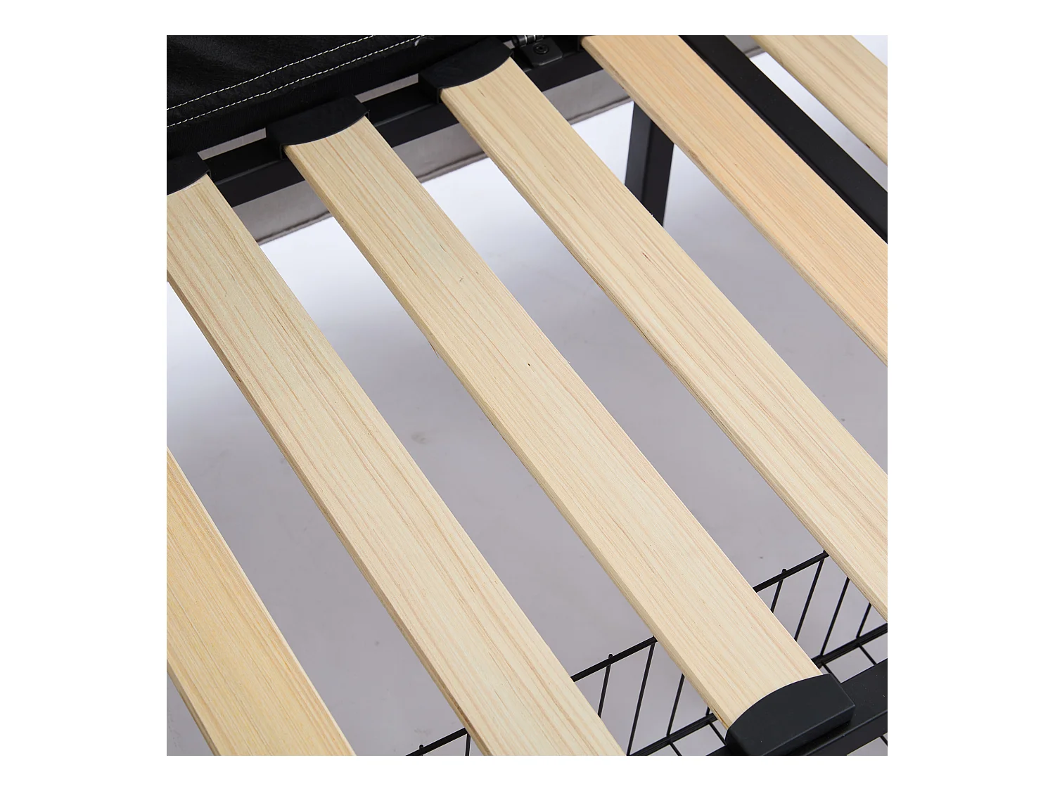 Canapé 2 places gris clair - Canapé droit avec 2 tiroirs et dossier - tissu - pour salon