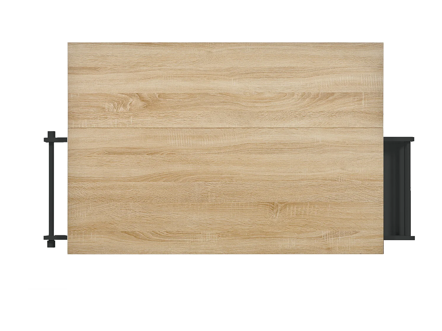 Carrito de cocina con 3 puertas y 3 cajones - Isla de cocina central con compartimento para basura y especiero - negro - para cocinas