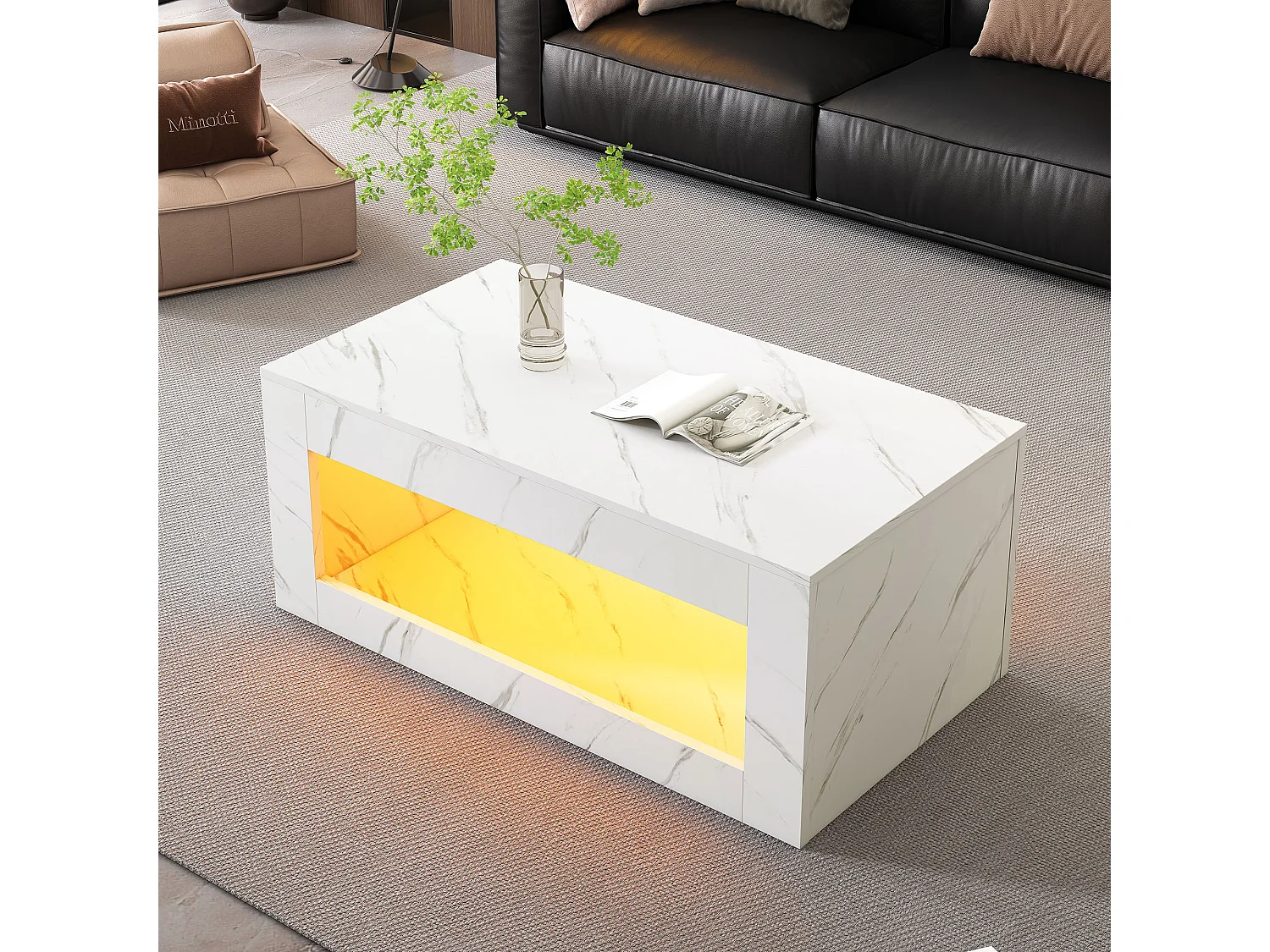 Table de chevet avec 1 tiroir - Table de chevet avec rangement - bois - pour chambre